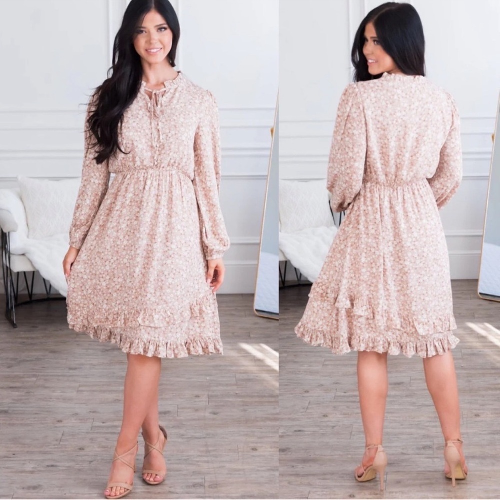 NWT Orange Creek The Millena Floral Long Sleeve Midi Dress Medium